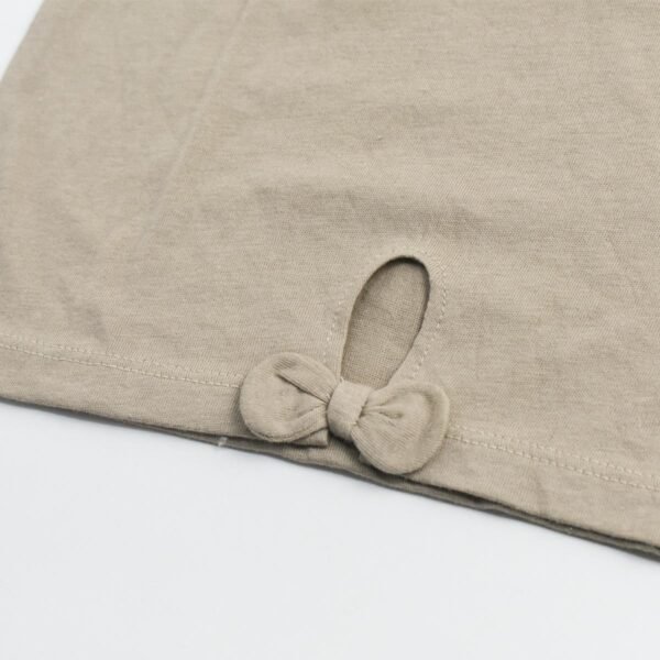 Mango Brown Plain Cotton T-shirt - Image 2